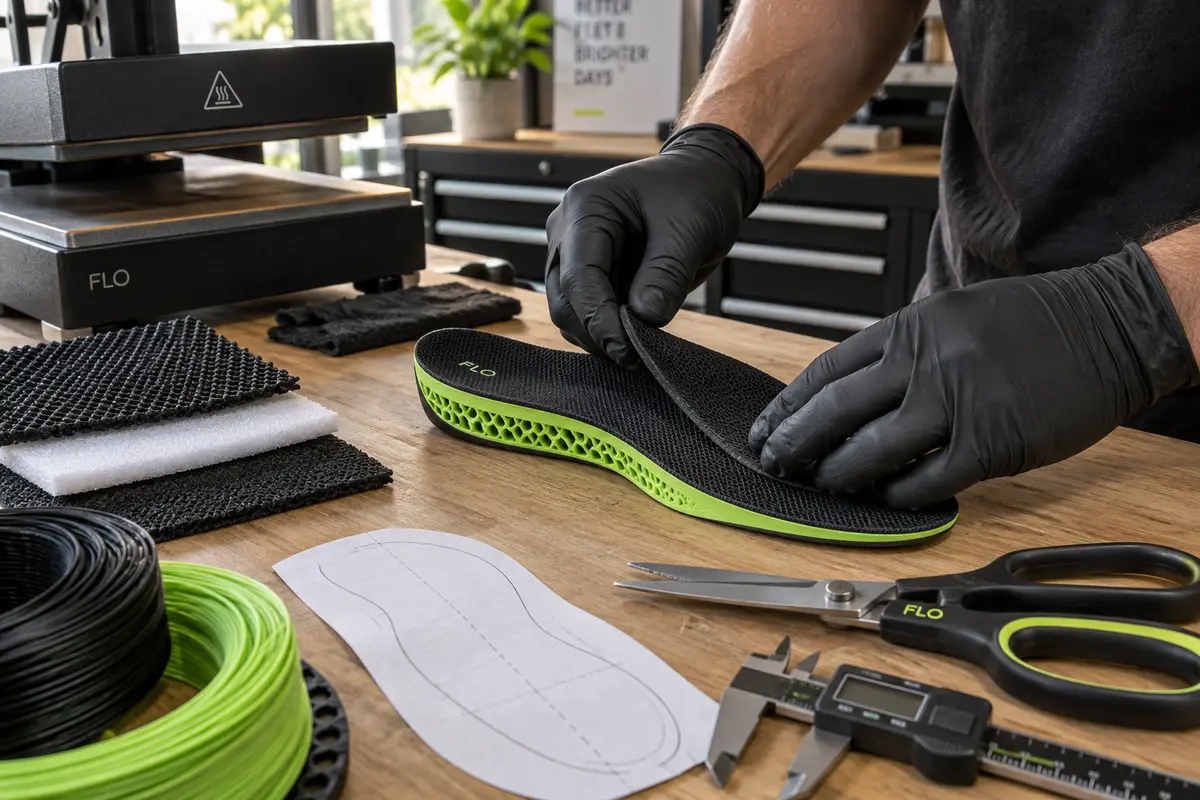 FLO insert materials and finishing
